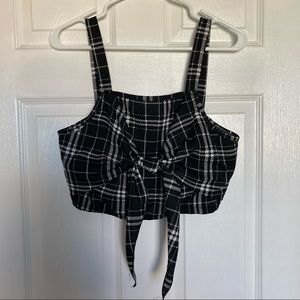 SHEIN Plaid Crop Top Size XL